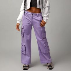 10Pcs Womens Multi Pocket Patchwork Straight Leg Solid Color Work Pants