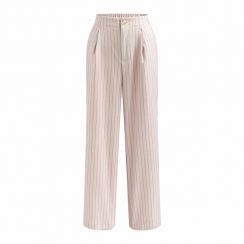 3Pcs Womens Slim Straight High Waist Casual Pants