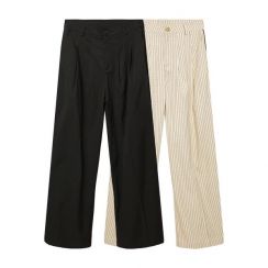 5Pcs Womens Fashion Striped Wide Leg Pants